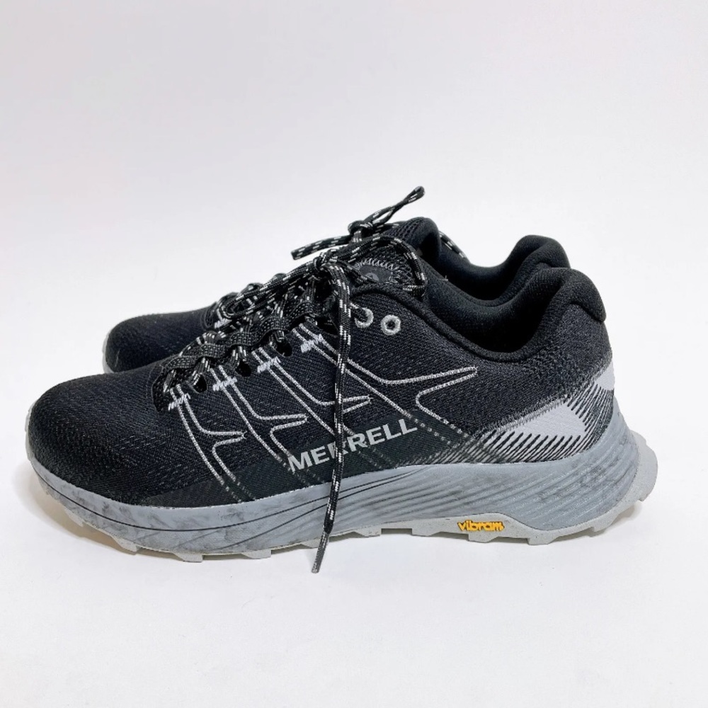 NEW Merrell Moab Flight Trail Running Shoes Black w/ Vibram Soles
